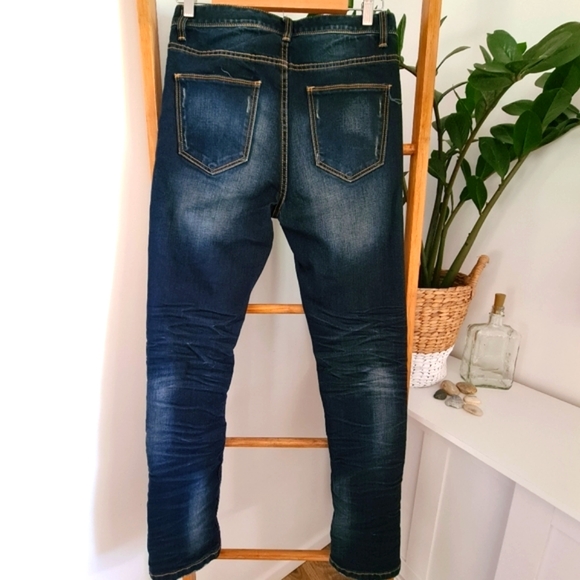 Connor Mens Dark Denim Slim Jeans Size 28R - Picture 2 of 8